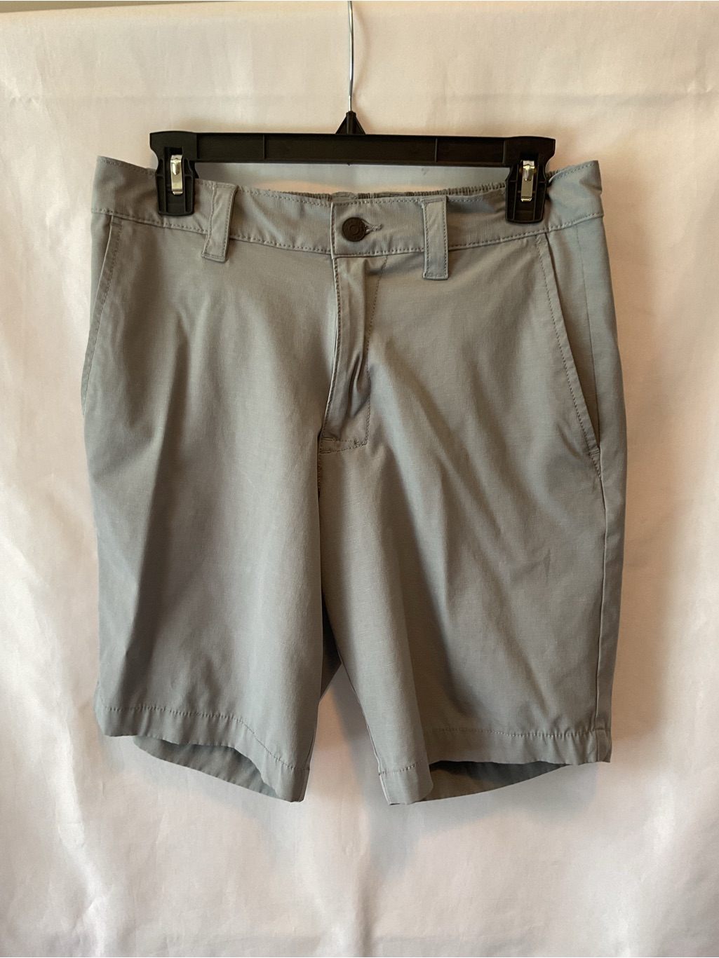 Banana Republic Light Gray Flat-Front Men's Shorts